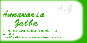 annamaria galba business card